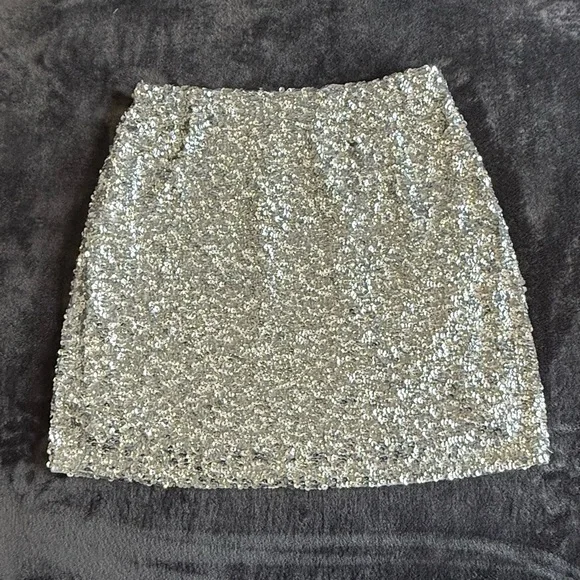 🌼 PrettyGuide Women's Sequin Skirt Stretchy Bodycon Sparkle - Picture 2 of 9